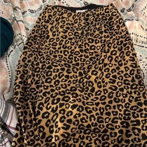 Leopard Print Women's Skirt